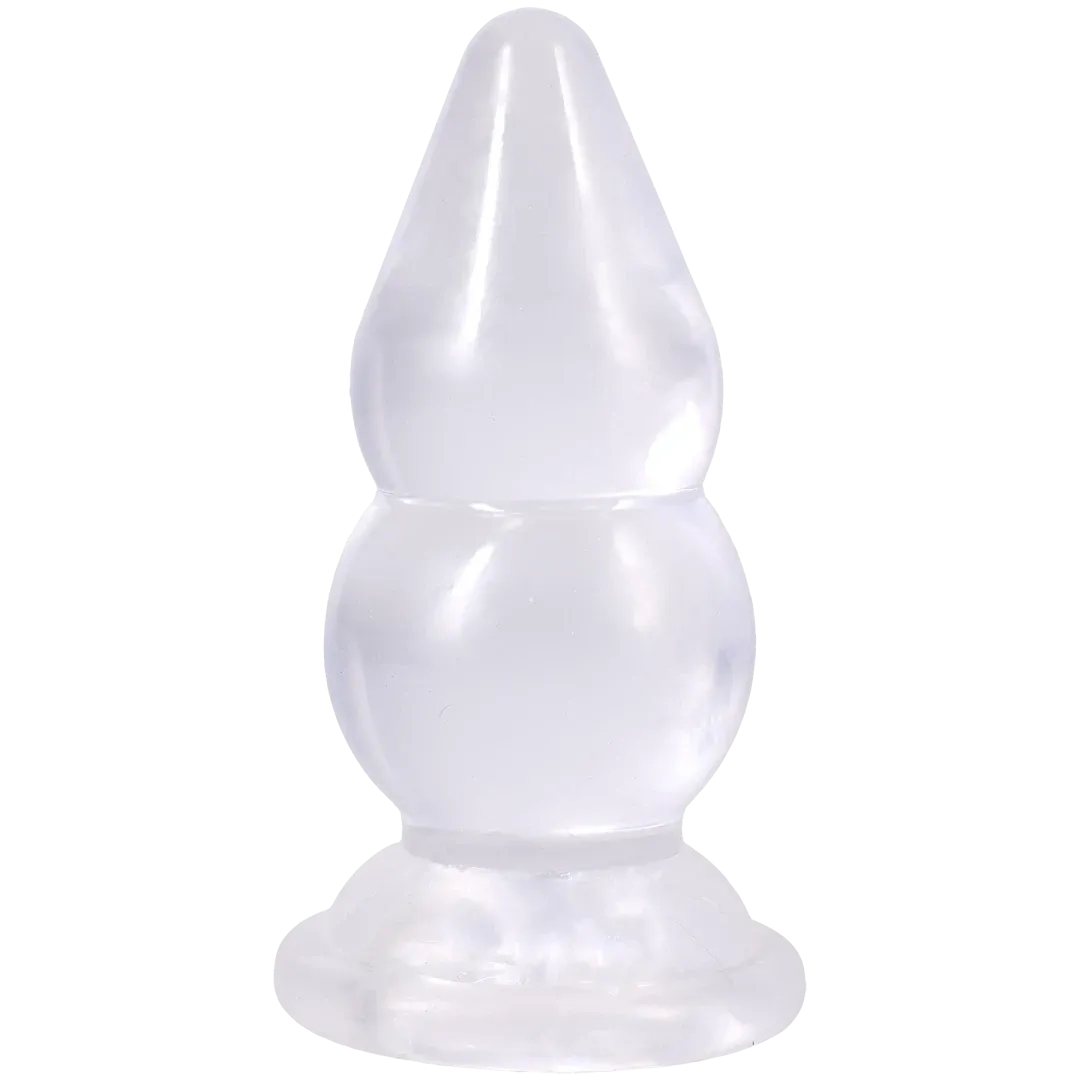 Crystal Jellies Double Pop Plug – Phthalate-Free Silicone 6 Inch Plug > Anal Range > Butt Plugs