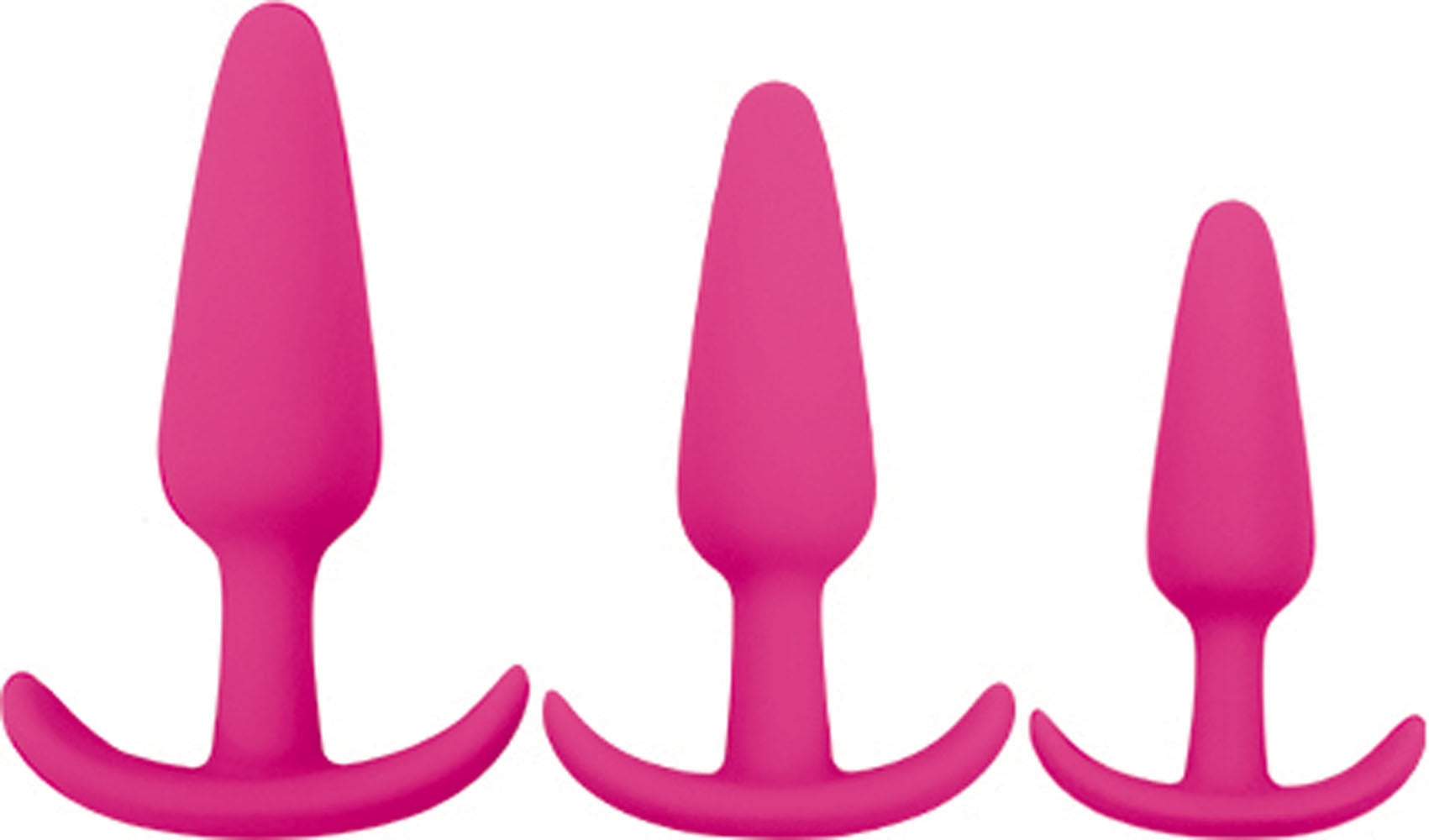 Gossip Rump Rockers Magenta Anal Plug Trainer Set Silicone Pink > Anal Range > Butt Plug Kits