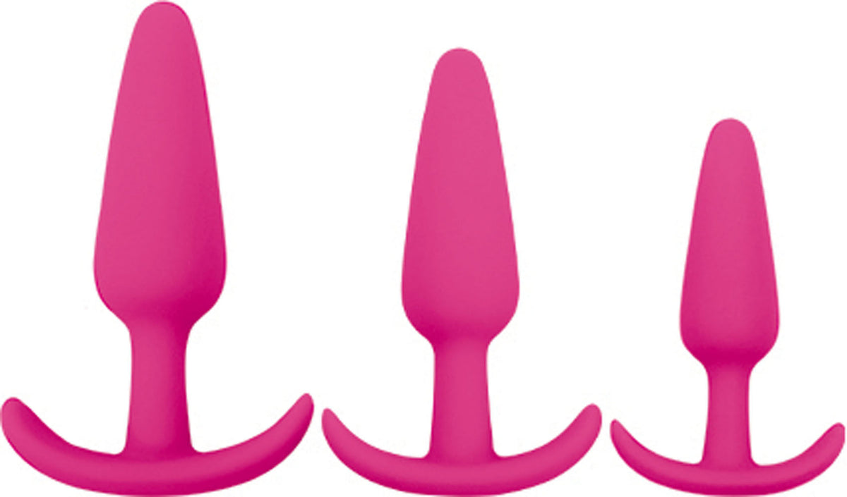 Gossip Rump Rockers Magenta Anal Plug Trainer Set Silicone Pink > Anal Range > Butt Plug Kits