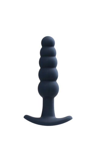 Rechargeable Anal Plug Vibrator with 10 Modes Black Pearl Butt Plugs - Vibrating