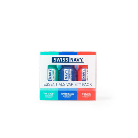 Swiss Navy Essentials Variety Pack Adult Lubricants and Cleaner Default Title > Relaxation Zone > Lubricants and Oils