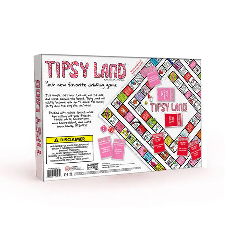 Tipsy Land – Party Drinking Board Game > Novelties > Board Games