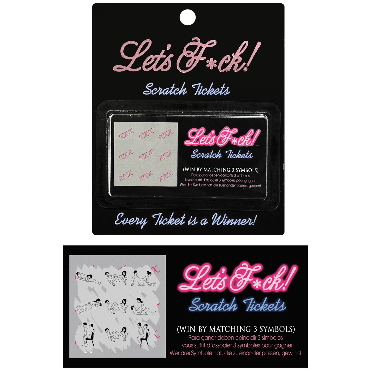Lets Fuck Scratch Tickets – Set of 8 Winning Sex Position Cards Game > Novelties > Games