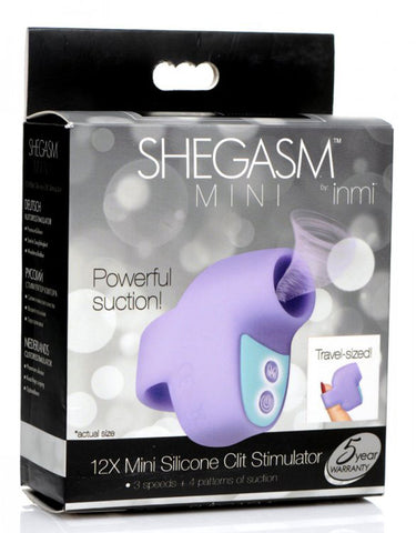 Shegasm Mini Silicone Clit Stimulator with Multiple Speeds Suction Stimulator