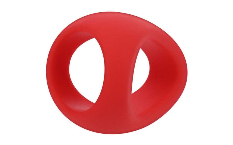 Tantus Adult Toys Red Stirrup Silicone Cock Ring Crimson