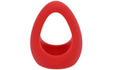 Tantus Adult Toys Red Stirrup Silicone Cock Ring Crimson