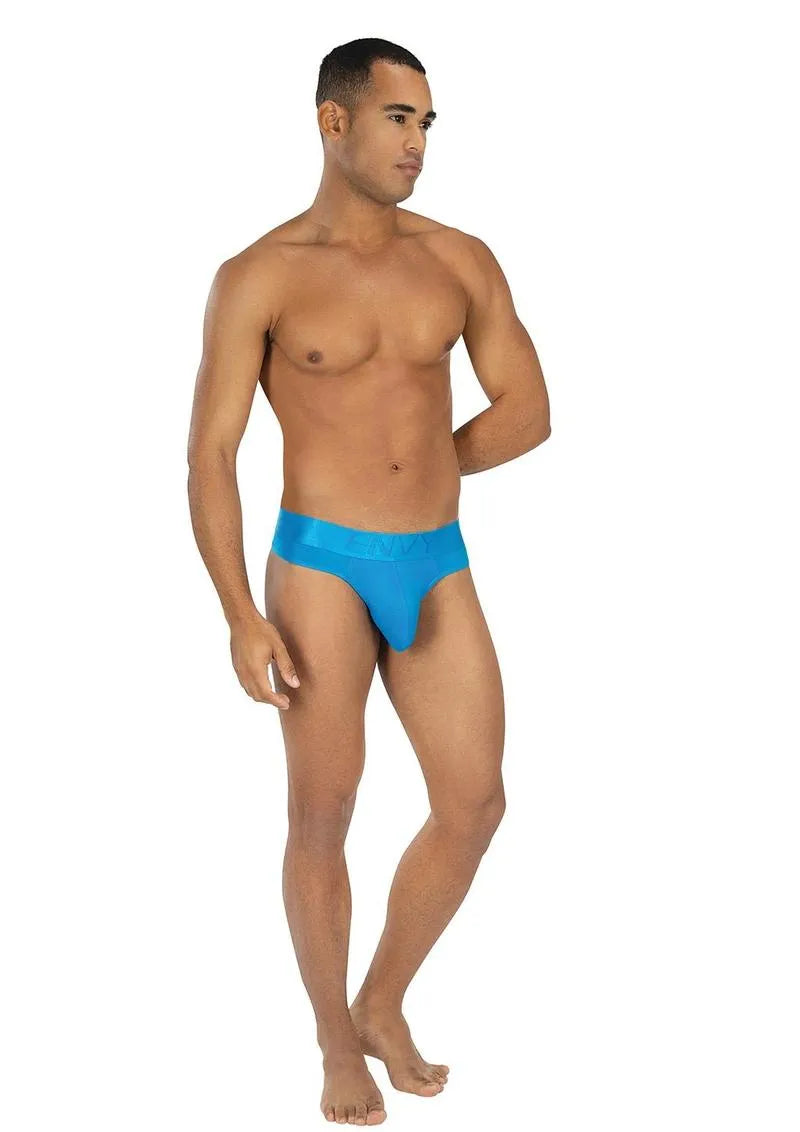 Envy Arctic Bolt Thong Medium Large – Breathable Stretch Thong Blue M L > Clothes > Mens Thongs