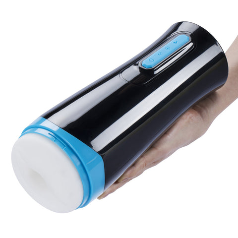 Haven Electric Blowjob Masturbator with Vibrating Sucking Black Strokers - Auto
