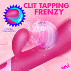 Clit Tapping Vibrating Rabbit (Pink) – Flexible Silicone Rabbit Vibrator > Vibrators > Ladies > Rabbit
