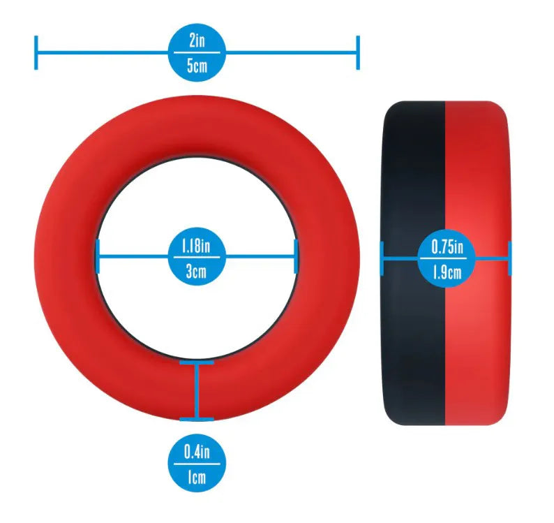 Performance Plus Takeoff (Red/Black) – Silicone Support Ring > Cock Ring > Single