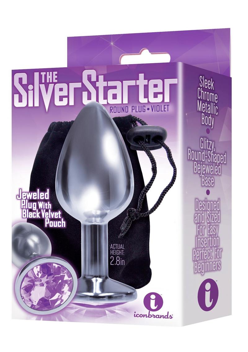 The Nines Silver Starter – Stainless Steel Bejeweled Butt Plug > Anal Range > Jewel Butt Plugs