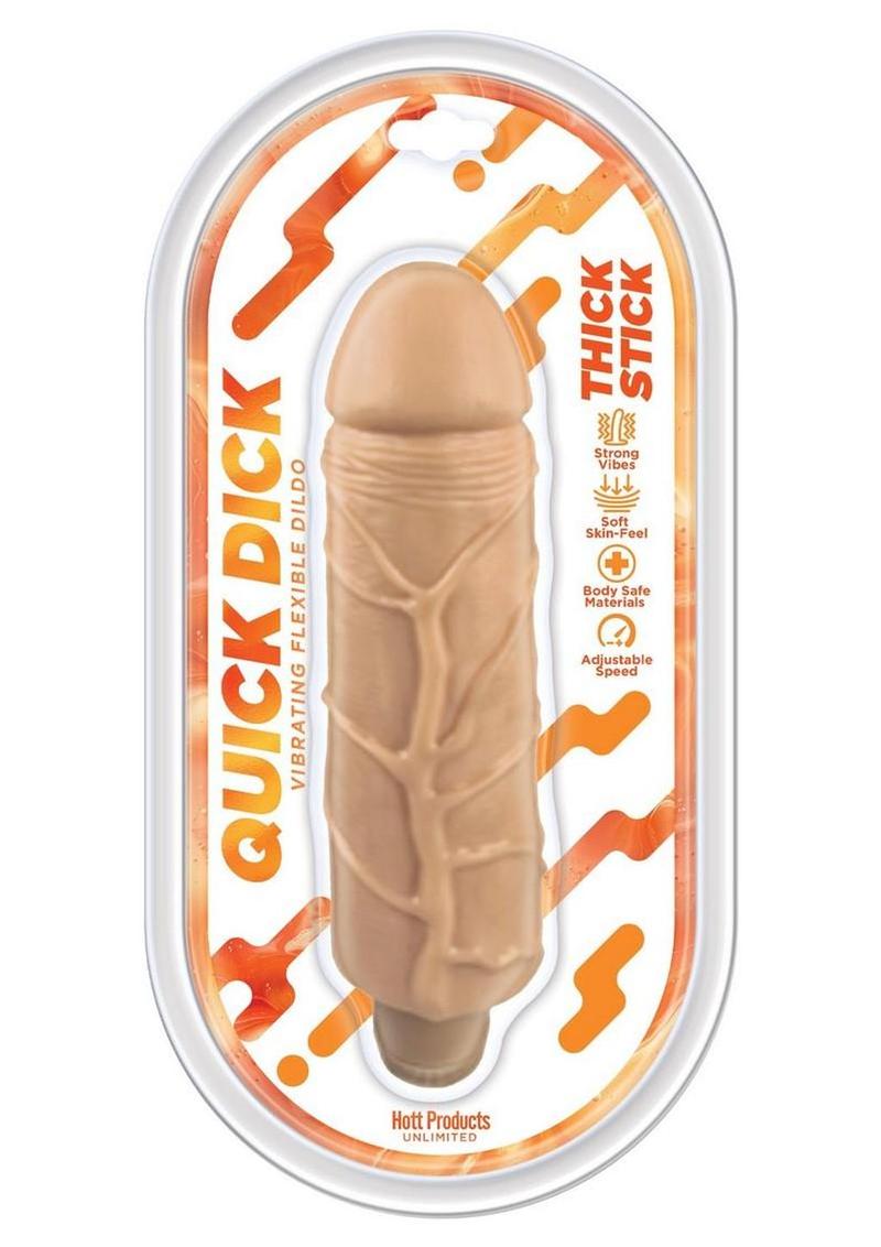 Thick Stick Quick Dick Vibrating Flexible 5 Inch Dildo > Vibrators > Realistic Vibrators