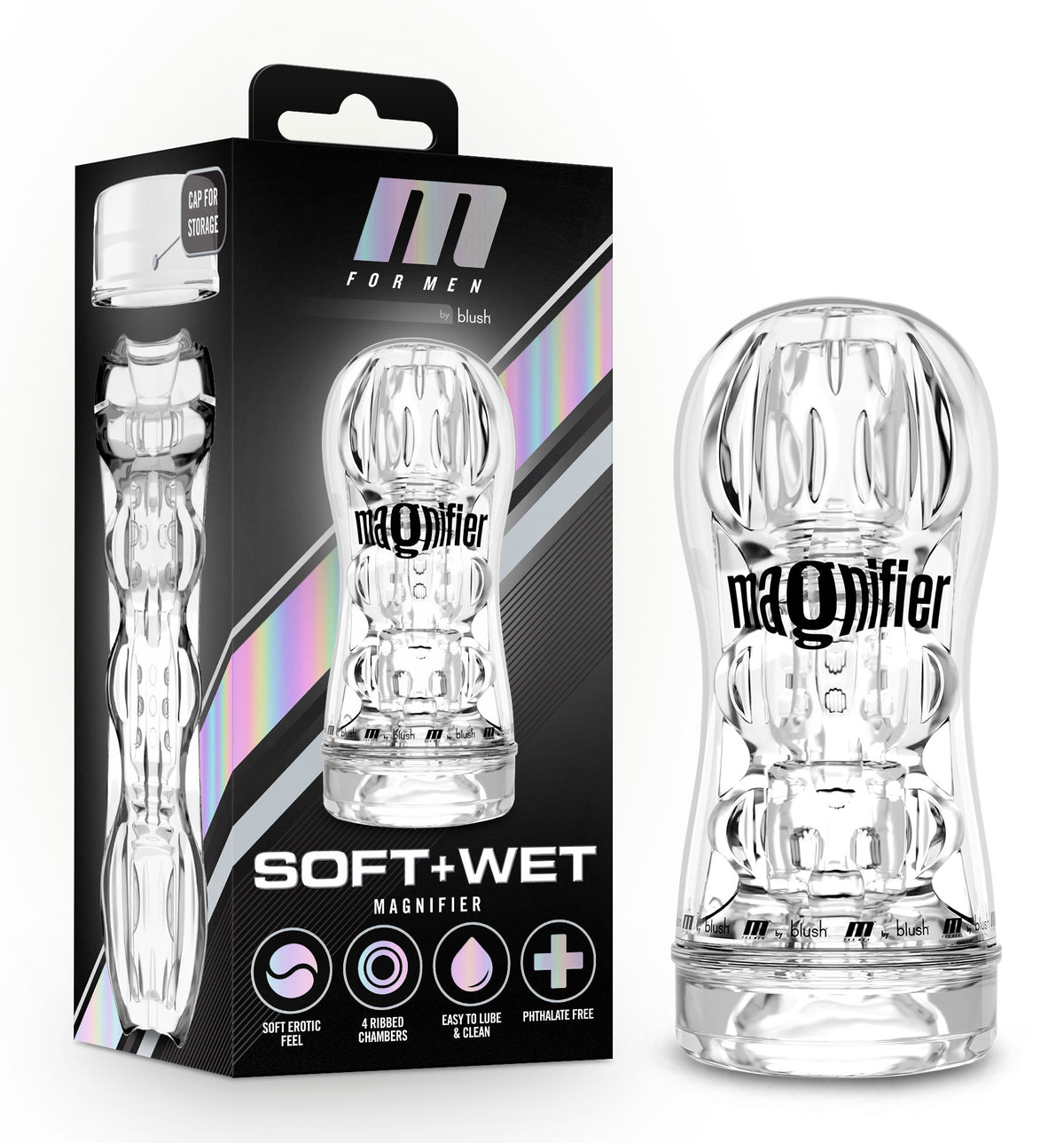M for Men Clear Soft and Wet Magnifier Male Masturbation Aid > Sex Toys For Men > Masturbators > Manual