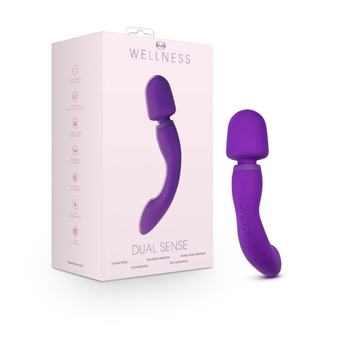 Wellness Dual Sense Purple Electric Massager with Dual Vibration > Sex Toys For Ladies > Wand Massagers and Attachments
