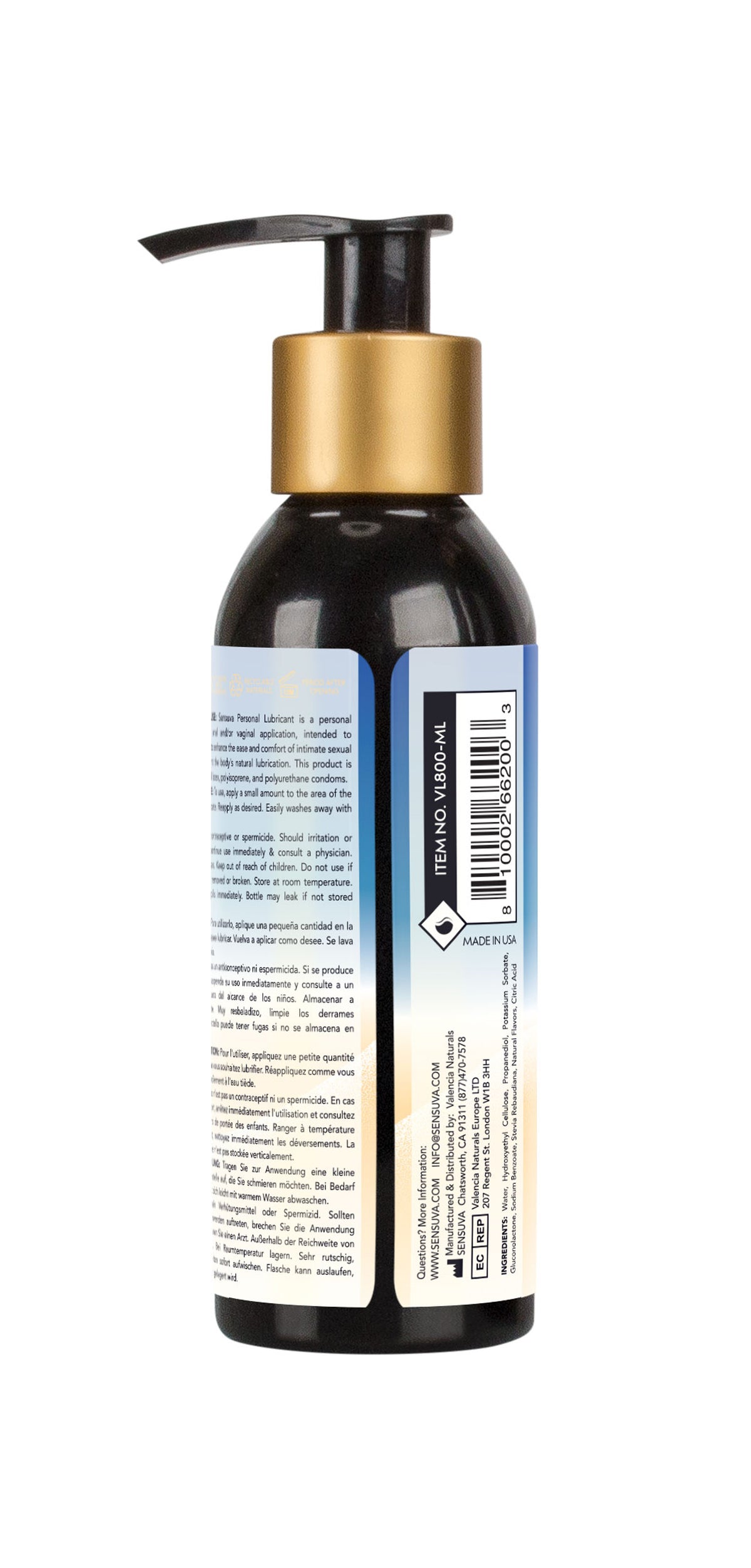 Sensuva Jelly Water-Based Personal Lubricant 125ml Bottle > Lube > Water Based