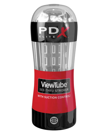 Pipedream Extreme Elite Viewtube Stroker Clear Strokers - Manual