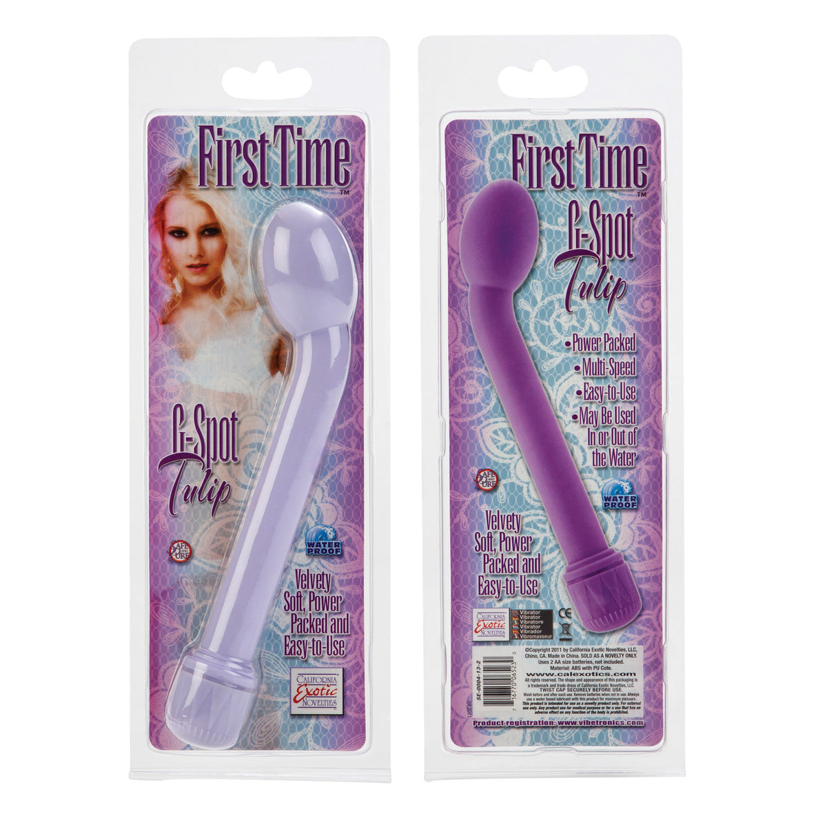 First Time Pink Tulip G-Spot Vibrator Soft Multi-Speed Toy > Sex Toys For Ladies > Rose Stimulators
