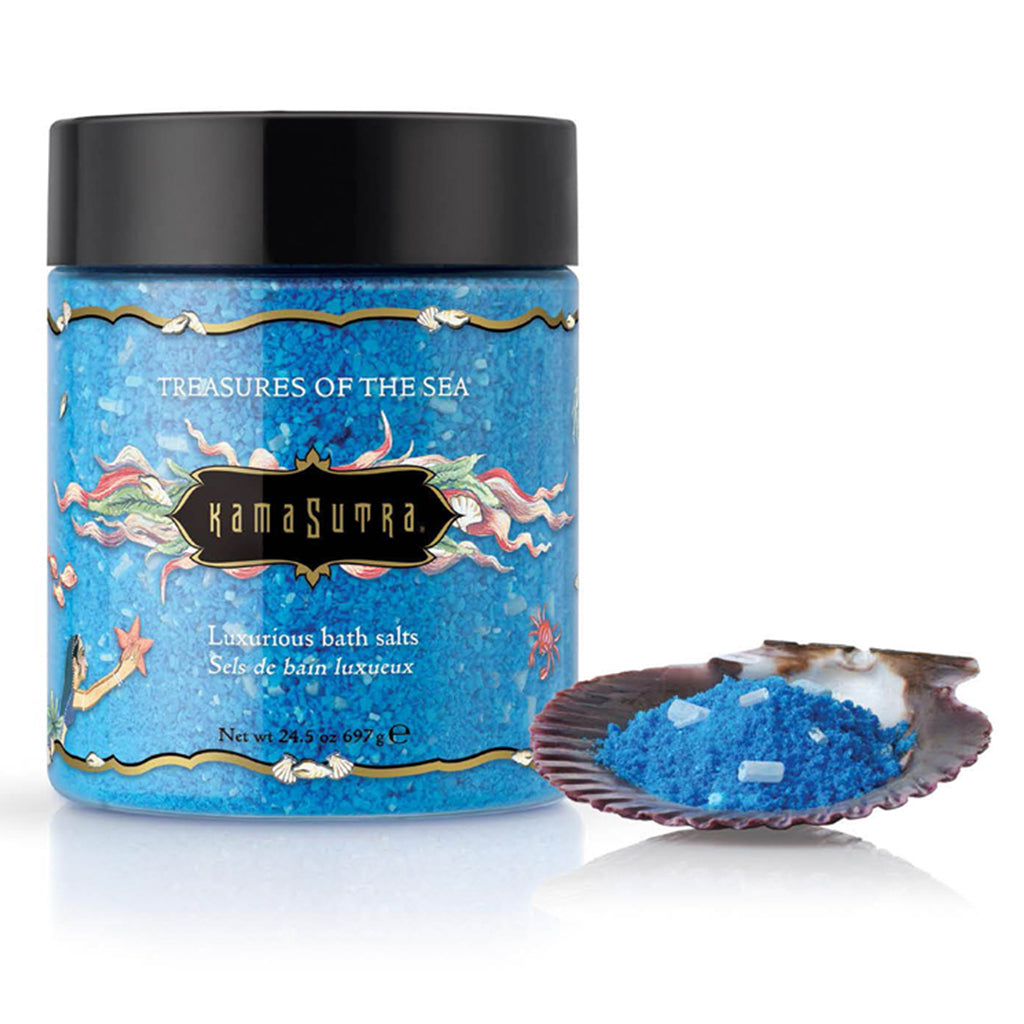 Kama Sutra Treasures of the Sea (Blue) – Luxury Bath Salts 24.5 Oz > Essentials > Bath & Body