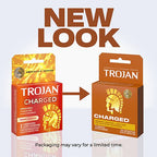 Trojan Intensified Charged Orgasmic Pleasure Condoms - 3 Pack > Essentials > Condoms