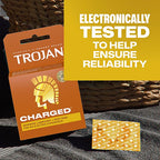 Trojan Intensified Charged Orgasmic Pleasure Condoms - 3 Pack > Essentials > Condoms