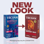 Trojan Ecstasy Heat - 3 Pack Condoms with Warming Lubricant > Essentials > Condoms