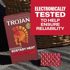 Trojan Ecstasy Heat - 3 Pack Condoms with Warming Lubricant > Essentials > Condoms