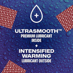 Trojan Ecstasy Heat - 3 Pack Condoms with Warming Lubricant > Essentials > Condoms