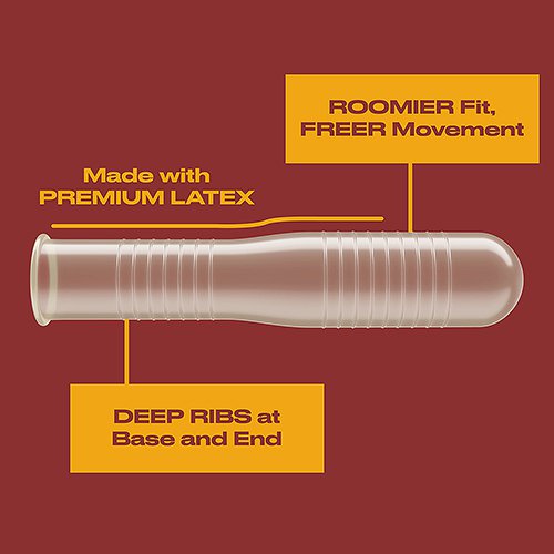 Trojan Ultra Ribbed Ecstasy - 3 Pack Latex Condoms > Essentials > Condoms