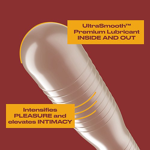 Trojan Ultra Ribbed Ecstasy - 3 Pack Latex Condoms > Essentials > Condoms
