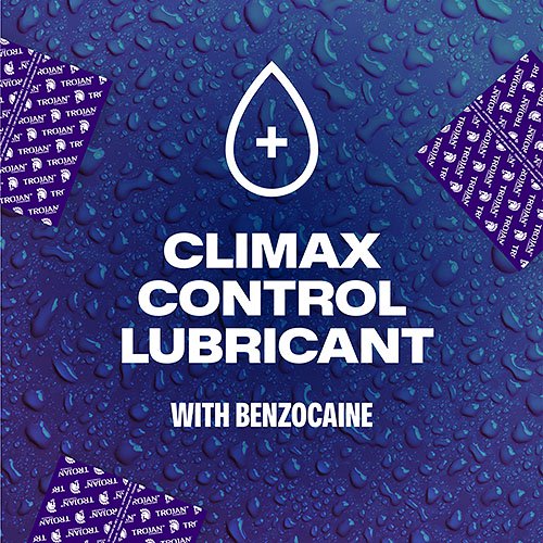 Trojan Extended Pleasure Condoms 12 Pack with Climax Control > Essentials > Condoms
