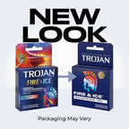 Trojan Fire and Ice Dual Action Lubricated Condoms - 3 Pack > Essentials > Condoms