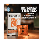 Trojan G.O.A.T. Non-Latex Condoms – Soft Flexible Condoms 10 Pack > Essentials > Condoms > Non-Latex
