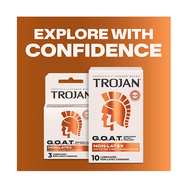 Trojan Goat Non-Latex Condoms 3 Pack – Flexible Non-Latex Condoms > Essentials > Condoms > Non-Latex