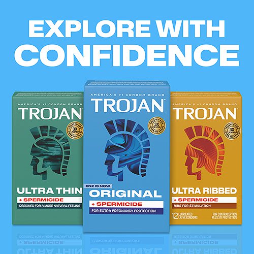 Trojan Enz Armor Spermicidal Lubricated Condoms - 3 Pack > Essentials > Condoms