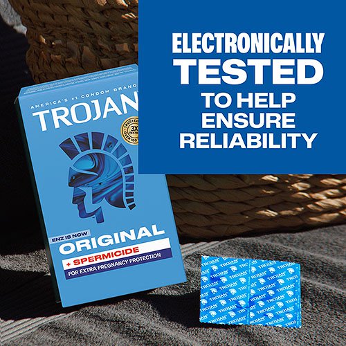 Trojan Enz Armor Spermicidal Lubricated Condoms - 3 Pack > Essentials > Condoms
