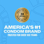 Trojan background, gold seal 3X tested, trusted for over 100 years & America’s #1 condom brand – trusted for over 100 years.