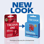 Trojan Enz Non-Lubricated Latex Condoms 3 Pack Adult Intimacy > Essentials > Condoms