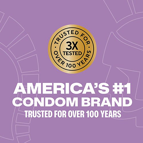 Trojan background, gold seal 3X tested, trusted for over 100 years & America’s #1 condom brand – trusted for over 100 years.