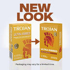Trojan Ultra Ribbed Condoms – Deep Raised Ribs 12 Pack Condoms > Essentials > Condoms