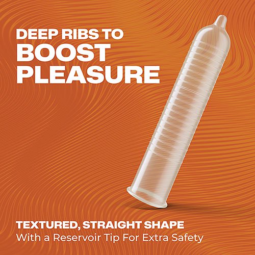 Trojan Ultra Ribbed Condoms – Deep Raised Ribs 12 Pack Condoms > Essentials > Condoms