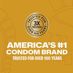 Trojan background, gold seal 3X tested, trusted for over 100 years & America’s #1 condom brand – trusted for over 100 years.