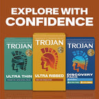 Trojan Ultra Ribbed Condoms – Deep Raised Ribs 12 Pack Condoms > Essentials > Condoms