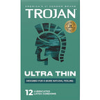 Trojan Sensitivity Ultra Thin Lubricated Condoms - 12 Pack > Essentials > Condoms