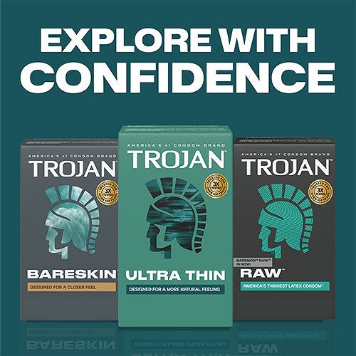 Trojan Sensitivity Ultra Thin Lubricated Condoms - 12 Pack > Essentials > Condoms