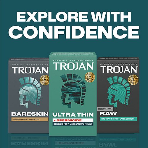 Trojan Ultra Thin Armor Spermicidal Condoms - 3 Pack > Essentials > Condoms