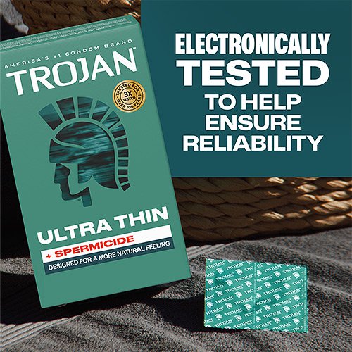 Trojan Ultra Thin Armor Spermicidal Condoms - 3 Pack > Essentials > Condoms