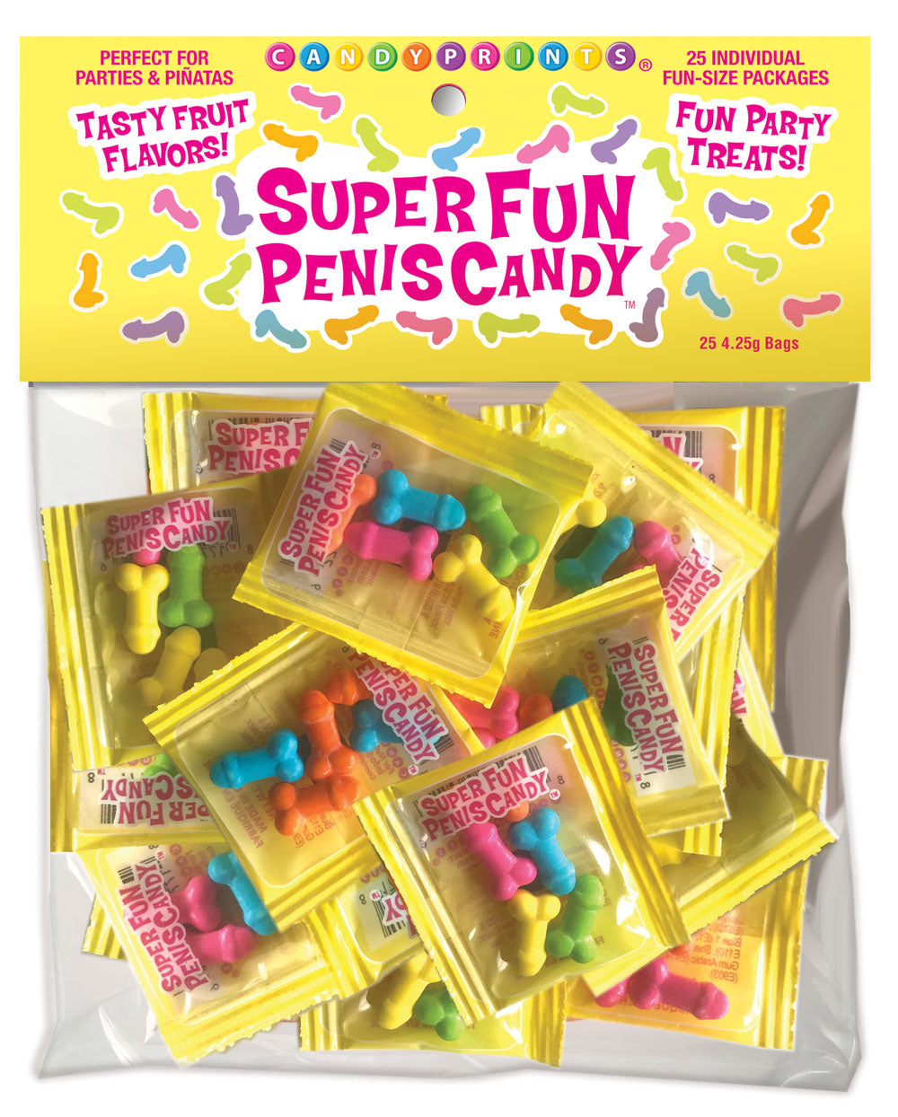 Super Fun Penis Candy 25 Pack – Fun-Size Edible Penis Candy Default Title Party Supplies