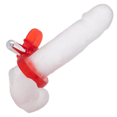 Wireless Clit Flicker Vibrator with Teasing Tongue Stimulator Cock Rings Vibrating