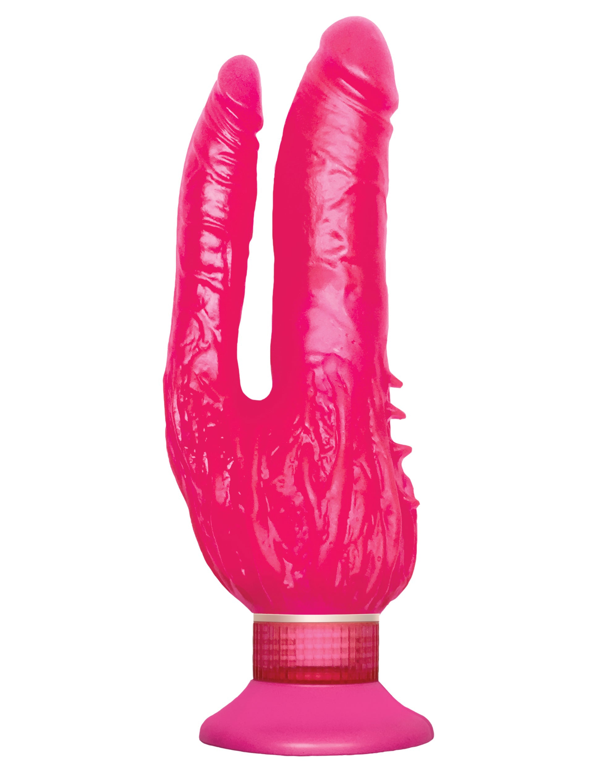 Wall Bangers Double Penetrator Vibrating Suction Cup Toy VIBRATORS-RABBIT