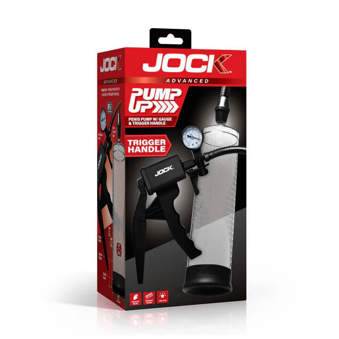Pump Up Penis Pump (Clear) – Ergonomic Hand Pump with Gauge and Trigger Handle Penis Pump Clear > Pumps > Penis Pumps Performance